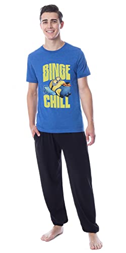 Despicable Me Minions Mens' Movie Binge Chill Jogger Sleep Pajama Set - Main Image