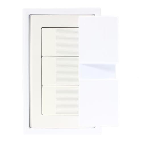 KUROMINET �X�C�b�`�t���[�� �H��s�v�I�ǃX�C�b�`�p��t�g �R�X���V���[�Y���C�h21 �X�N�G�A1�A�p�ɓK�� (3���p�㉺�̂� SwitchBot�Ή�)