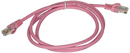 Image of C2G 00495 Cat5e Cable - Snagless Unshielded Ethernet Network Patch Cable, Pink (4 Feet, 1.22 Meters)