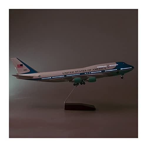 Modèle d'avion B747 Air Force One 1:150 avec lumières LED et roues