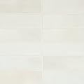 Bedrosians Celine 2" x 6" Matte Porcelain Floor & Wall Tile, White (66-Pack, 5.33 SF)