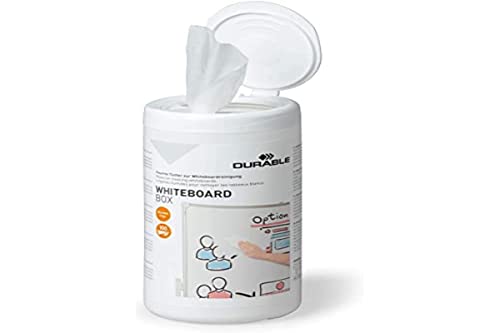 Durable 575902 Boîte de Lingettes Nettoyantes pour Tableau Blanc 100 Lingettes