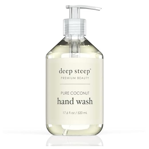 Deep Steep Coconut Oil Hand Wash, Pure, 17.6 Fluid Ounce