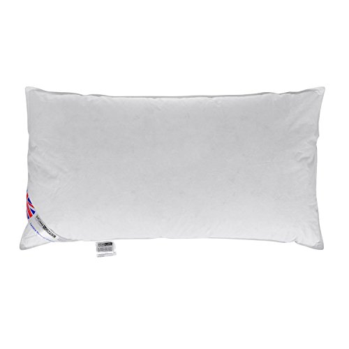 HOMESCAPES King Size Duck Feather Pillow Bolster