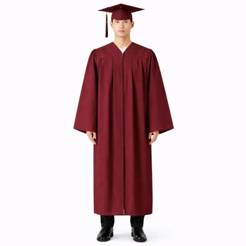 Image of Raj Costume Convocation Dress Graduation Gown and Cap Set for Kids & Adults Convocation Dress Academic Degree Ceremony Robe for School College Graduation Day Matte Polyester Pleated Convocation Gown