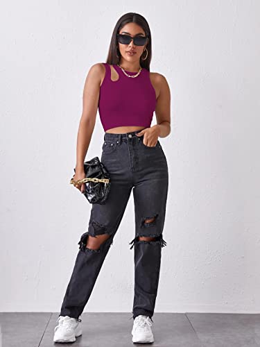 Image of Shasmi Women's Striped Slim Fit Crop, Ribbed, Stylish Tank Top, Soft and Comfy Fabric has Some Stretch