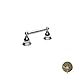Newport Brass 12-28/24A Seaport Double Post Tissue Holder, French Gold