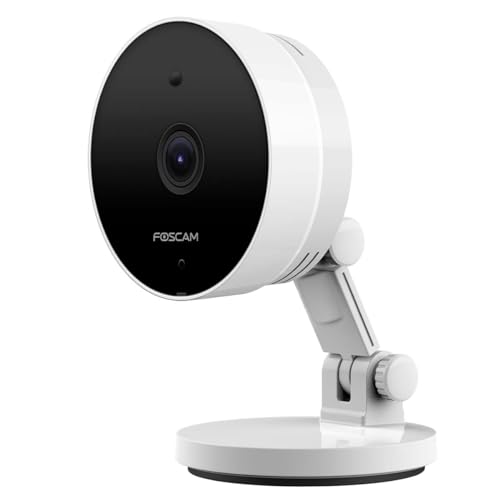 Foscam C5M 3K 5 MP Dualband WLAN Überwachungskamera mit Nachtsicht bis zu 8 Meter, Zwei-Wege-Audio, Geräusch- und Bewegungserkennung, H.264+/H.264-Videokomprimierung