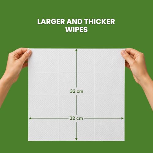 Image of Novel Medi Bath Wet Wipes for cleaning 10 Wipes x Pack of 3 (30 Wipes) | Sponge wipes for Adults with Antiseptic Agent | Enriched with Aloe Vera, Vitamin E | Ready to Use Bed Bath Towel for Men & Women for Cleaning & Moisturizing