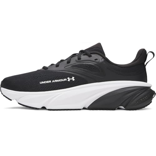 Under Armour Men's Charged Rogue 6, (001) Black/Black/White, 9, US