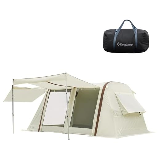 KingCamp Tent Water Resistant Dome Tent for Camping with Carry Bag 2 People Awning Outdoors Easy Set Up Great for Camping, Hiking & Backpacking 83 x 83 x 51 Inch