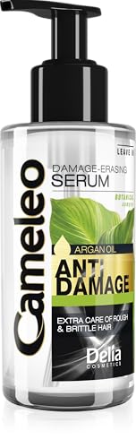 Cameleo - Suero de Queratina - para Cabello Dañado, Seco, Áspero, Quebradizo - Tratamiento y Cuidado de Reparación con Queratina Biomimética y Aceite de Argán - Protección Térmica - 150ml