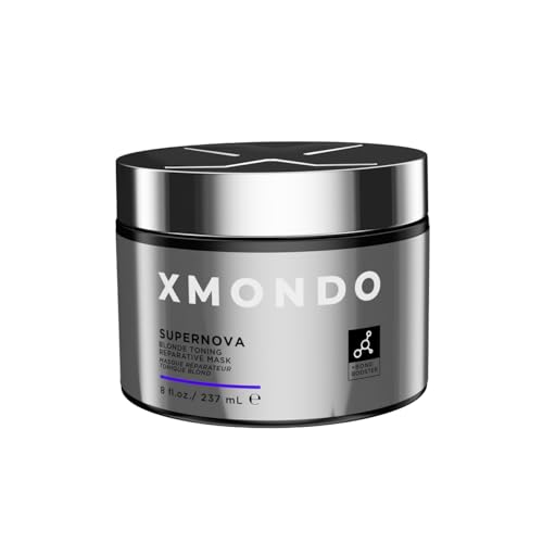 Image of XMONDO Supernova Blonde Toning Reparative Mask - Tones, Repairs, & Hydrates, Vegan with Jojoba Oil, 7.95 oz