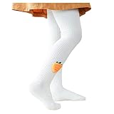 Glücksvogel Strumpfhosen Baby Kleinkind Mädchen Kinderstrumpfhosen mit Zopfmuster Baumwolle Warm Strickstrumpfhose Süß Babysocken Leggings Babykleidung Babymode für Kinder Winter 1-3 Jahre