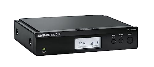 Shure Blx14R Uhf Wireless System - Perfect For Guitar And Bass With 1/4 Jack - 14-Hour Battery Life, 300 Ft Range | Includes 1/4" Jack Instrument Cable & Single Channel Rack Mount Receiver | H11 Band #TOP4