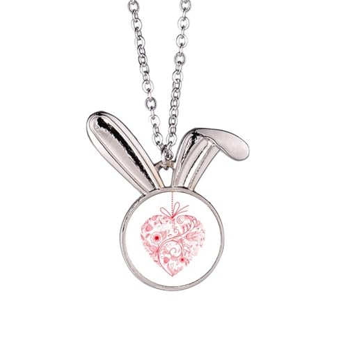 Collier lapin rouge Saint-Valentin, cadeau romantique idéal pour surprendre votre compagne