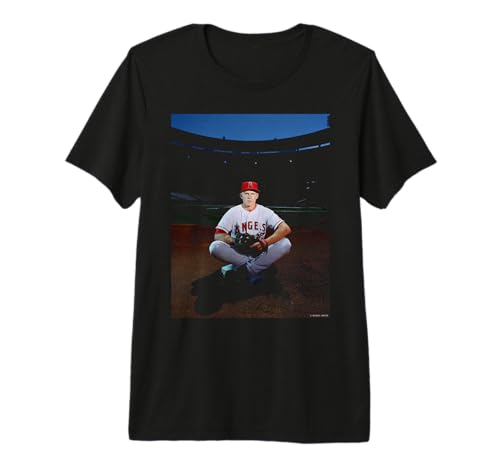 David Eckstein Anaheim Angels Baseball MLB Michael Grecco Premium Tri-Blend T-Shirt