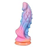 Kuaecr Silikon Analdildo Realistischer Leuchtend Dildo mit starkem Saugnapf Anal Plug 22 CM Lang G-Punkt Stimulator Weicher Monster Dildos Butt Plug Sex Toys für Frauen und Männer