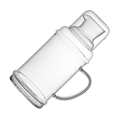 EPIGEIST Jarra de Vidrio Transparente Resistente Temperaturas Altas y Botella para Agua y Bebidas Uso Doméstico y Oficina Seguro y Duradero