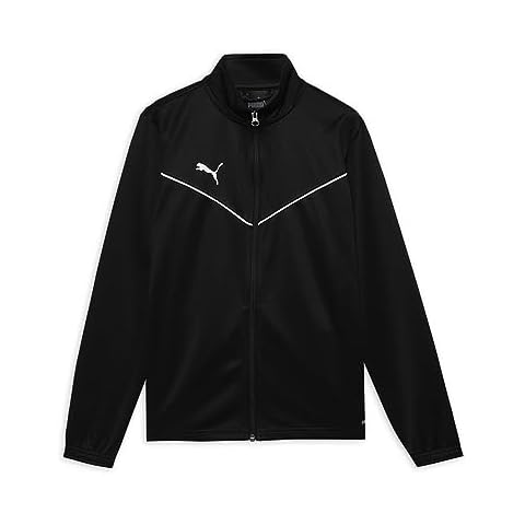 PUMA Unisex Kid's teamRISE Training Poly Jacket Jr Track Black White Cover