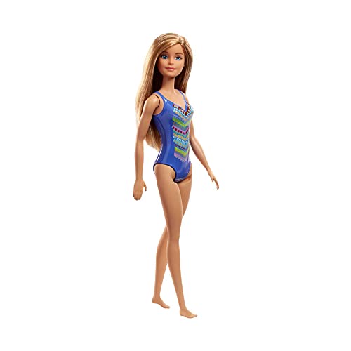 Barbie Fashionista Mattel, Praia Floral, Rosa, Azul, Listras, NÃO É POSSÍVEL ESCOLHER O MODELO