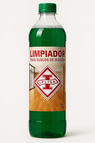 IPLISA Limpiador para Parquet y Tarimas, Suelos de Madera y Laminados, Limpieza Suave y Protectora, 1L
