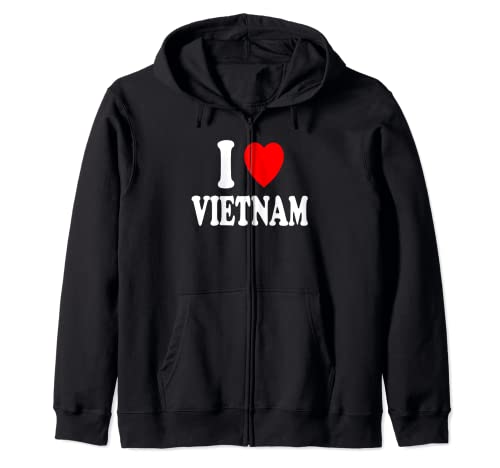 I Heart (Love) Vietnam Vietnam Viajes Turismo Vacation Home Sudadera con Capucha