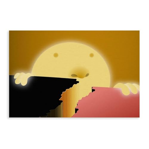Poster sur toile Curious Sunrise 50x76 cm pour déco murale de salon moderne