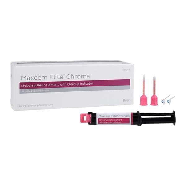 Kerr Dental 36301 Maxcem Elite Chroma Resin Cement Syringes 2/Pk White