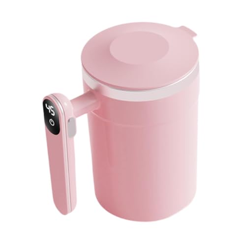 DimyFew Vaso Mezclador, Vaso Mezclador, Vaso Batidor Eléctrico Portátil, Batidora Eléctrica, Vaso para Otras Bebidas, Camping, Sala de Estar, Rosa, Individual
