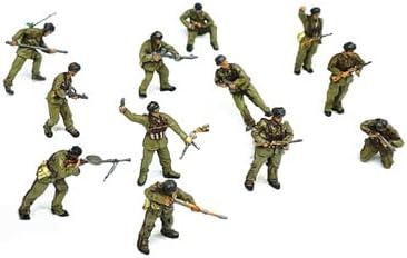 Miniatura 4 de 3R Equipo de combate del soldado del ejército voluntario del pueblo chino 12 figuras de guerra coreana 172 Figuras de resina modelo preconstruido
