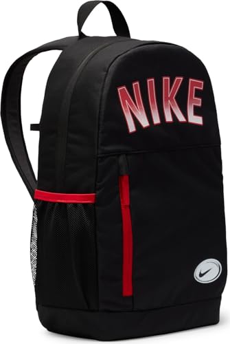 Nike Mochila infantil unissex Y Nk Elmntl Bkpk- Cat Gfx Sp24, Preto/Antracite/(Vermelho universitário), 1SIZE, Mochila