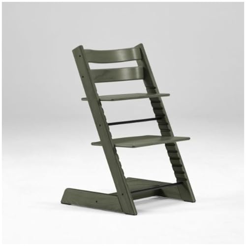 Image of Stokke Tripp Trapp Chair from Stokke - Adjustable, Convertible Chair for Toddlers, Children & Adults - Classic, Convenient, Comfortable, Ergonomic Back + Foot Support, Can Hold Up to 136 kg (Marble Green)
