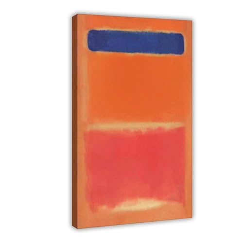 Impression sur toile Rothko bleu et rouge pour personnaliser un cadre de bureau moderne