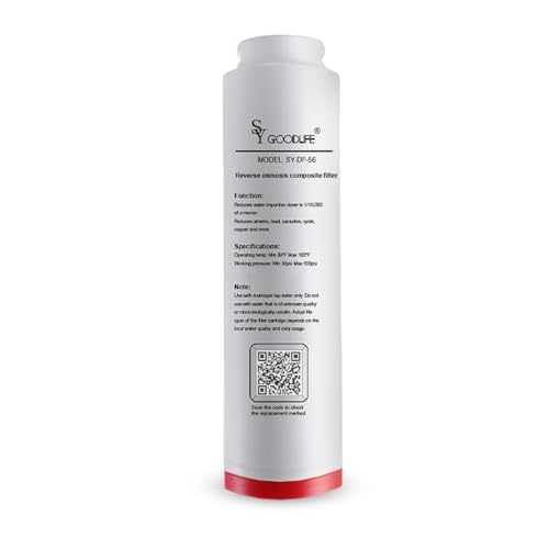 SY GOODLIFE Reverse Osmosis Water Filter, 600GPD, 2:1 Pure, No Electricity