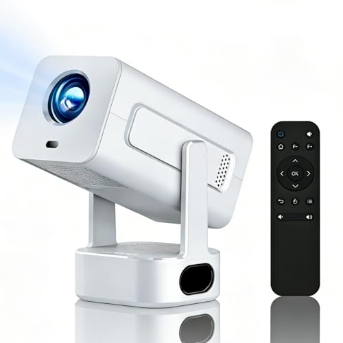 Image of Mini Projector with 270° Rotatable, Auto Keystone, 4K Supported 1080P 280 ANSI Lumens Smart Movie Projector with Built-in Apps, Compatible with Smartphone, TV Stick, HDMI, Laptop, PS4