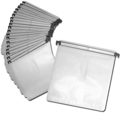 NEW 100 DJ Flight CD DVD case hanging insert sleeves with hook Holds 200 CD DVD discs