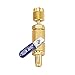 Yellow Jacket 93844, Ball Valve SAE Male Flare x Female Flare (Pack of 8 pcs)