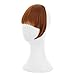 REECHO Fashion Full Length Synthetic 1 Piece Layered Clip in Hair Bangs Fringe Hairpieces Hair Extensions Color - Linen