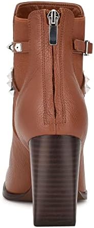 Nine West Women's Donda Ankle Boot, Medium Brown Leather, 6 | Image 2
