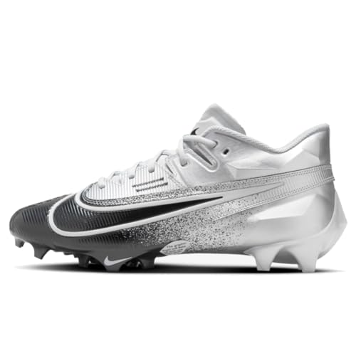 Nike Vapor Edge Elite 360 2 Men's Football Cleats (DA5457-003,Metallic Silver/Black-White) Size 10.5
