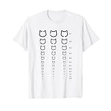 視力検査 猫 ネコの飼い主 ねこの飼い主 おもしろ 愛猫家 猫の飼い主 ネコ好き ネコ 猫好き ネコ好き Tシャツ