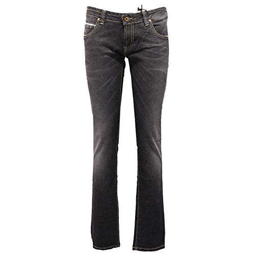  ROY ROGERS 4091Z Pantalone Donna Black Delave\' Denim Trouser Woman [30]