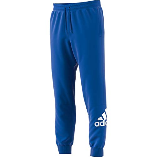 adidas Men's Must Haves Badge of Sport Pant French Terry Blue/White Medium