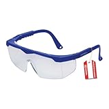 Gebol Safety Kids, Schutzbrille aus leichtem und kratzfestem Material, extra leichte Kinderbrille mit verstellbaren Bügeln, ideal für die Mithilfe beim Heimwerken, Blau