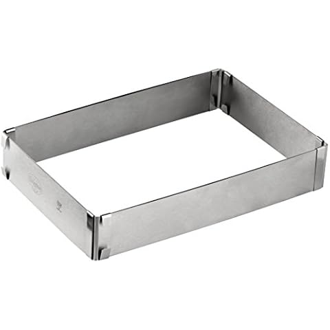Molde rectangular ajustable de acero inoxidable Dr. Oetker Cover