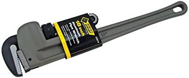 Steel Grip Pipe Wrench 18" Aluminum Chrome Vandm 2" - 1/2" Jaw