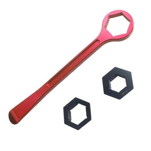 Image of Motorcycle Tyre Iron Tool Kit Raceline Levers Hex Wrench Spanner Head Tire Change 10mm 13mm 32mm 27mm 22mm 0.87'' 1.06''0.51''0.39'' 1.26'' For EXC SX XC EXCF Dirt Pit Bike (Red)
