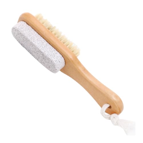 17 x 3,5 x 4 cm Brosse de nettoyage pour les pieds Pierre ponce Brosse exfoliante pour pieds Râpe de pieds Brosse à pied Pierre ponce pour les pieds Peau morte Callosités Enlèvement Peau sèche