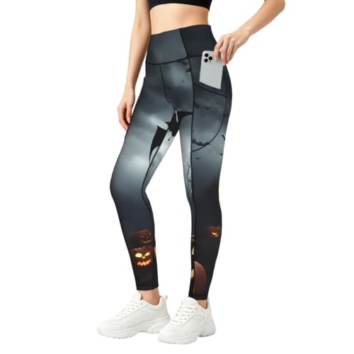 Conjunto de entrenamiento de Halloween con murciélagos para mujer, comodidad y estilo diario